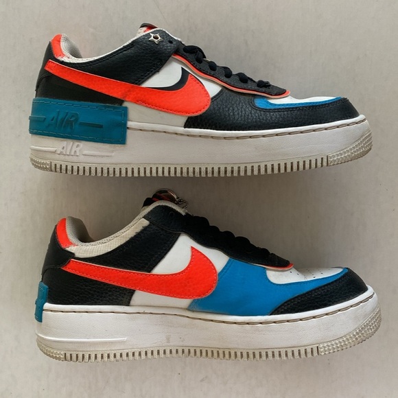 Nike AF1 Shadow Stars DD9794-001 Women’s Black/Bright Crimson Sneakers Size 8 - Picture 5 of 12